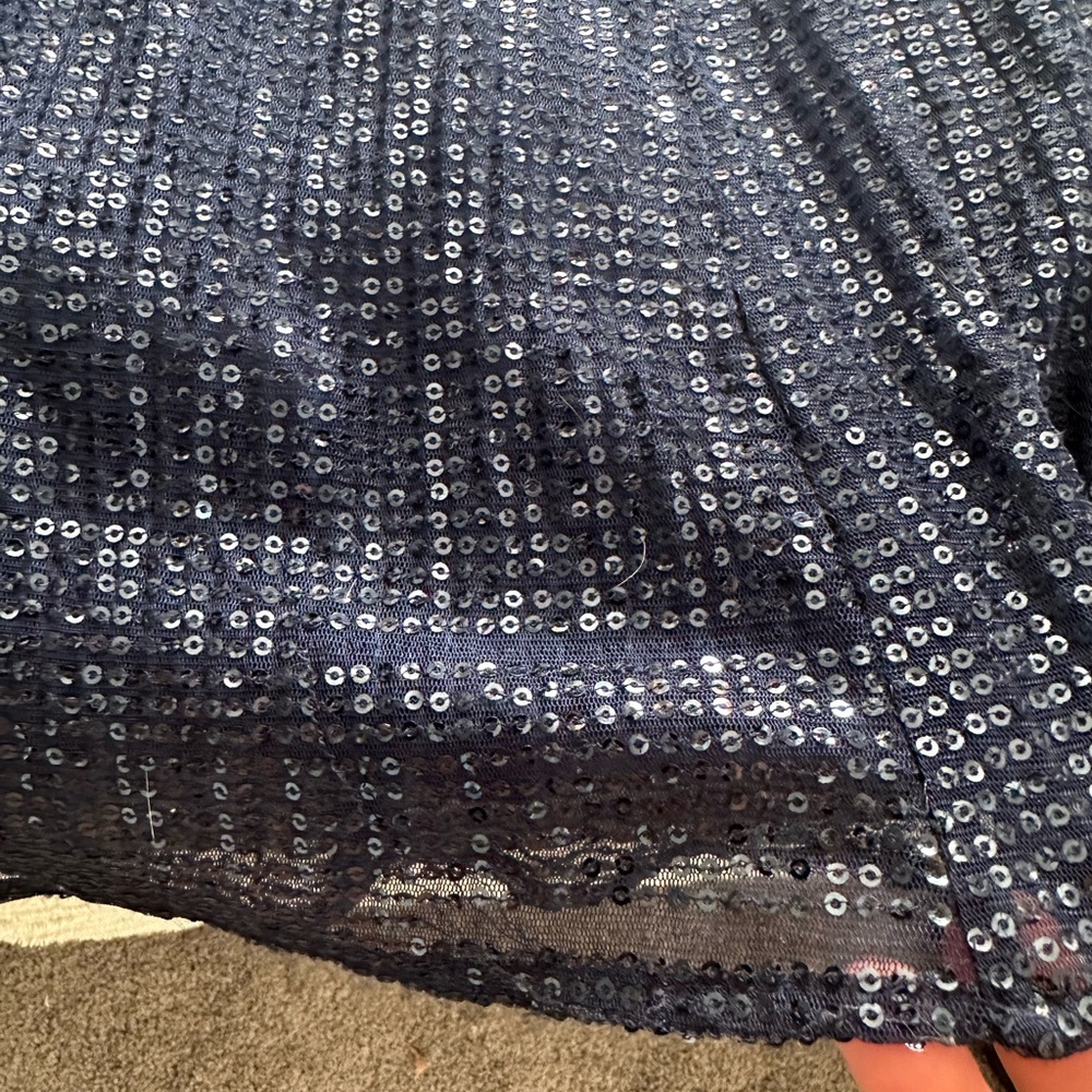 Ramy Brook Selena Sequin Maxi Dress Size 10 NWT Navy Cut Out Halter Gown Formal - Picture 6 of 13